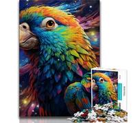 Jigsaw Puzzles for Teenagers 1000 Piece Animals Birds Parrots,Family Entertainment Toys with Matching Poster And Trivia Sheet (38x26cm)