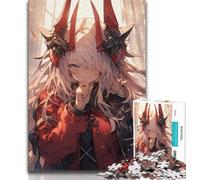 Jigsaw Puzzles for Teenagers 1000 Piece Anime Demon Girl 1000 Piece Jigsaw,Challenging Family Activity Games DIY Toy for Home Wall Decor Gifts (size 38x26cm)
