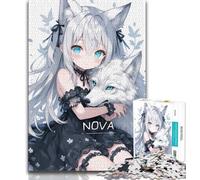 Jigsaw Puzzles for Teenagers 1000 Piece Anime Demon Girl,Decompressing Intellectual Educational Toy Is Ideal As Gifts for The Whole Family (75x50cm)