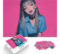 Jigsaw Puzzles for teenagers 1000 Piece Anime Girl Vampire Intellektuelles Spiel mit passendem Poster und Quizblatt75x50cm