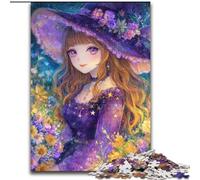 Jigsaw Puzzles for Teenagers 1000 Piece Anime Girl Wizard, for And from 14 Years And over Educational Learning Toys Family Games Birthday Present (Size 50x75cm)