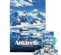 Jigsaw Puzzles for Teenagers 1000 Piece Antarctic Peninsula Landscape Puzzle for Adults Fun Games But Fun And Humorous Christmas Birthday Gifts (Size 75x50cm)