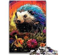 Jigsaw Puzzles for Teenagers 1000 Piece Art Hedgehog Teenager Puzzles,Educational Games DIY Toys Great Gifts And Toys (38x26cm)