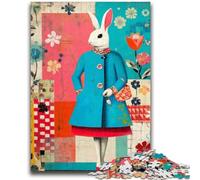 Jigsaw Puzzles for Teenagers 1000 Piece Artistic Bunny Teenager Puzzles,Educational Games DIY Toys Great Gifts And Toys (38x26cm)