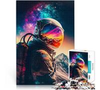 Jigsaw Puzzles for teenagers 1000 Piece Astronaut in the space Für Familienspaß Künstlersammlung, Bildende Kunst75x50cm