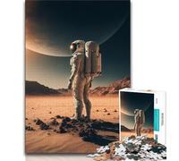 Jigsaw Puzzles for Teenagers 1000 Piece Astronaut on New Planet Teenager Puzzles,Stress Reliever Staycation Kill Time Home Decoration Toys (size 75x50cm)