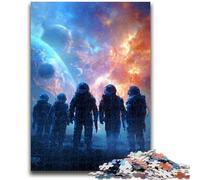 Jigsaw Puzzles for Teenagers 1000 Piece Astronaut Teenager Puzzles,Educational Games Home Decoration Suitable for Desktop Decoration (26x38cm)