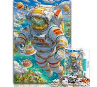 Jigsaw Puzzles for Teenagers 1000 Piece Astronaut's Birthday Teenager Puzzles,learning Educational Is Ideal As A Gift for The Whole Family (size 75x50cm)