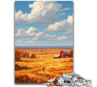 Jigsaw Puzzles for Teenagers 1000 Piece Autumn Farmland Teenager Puzzles,Educational Games DIY Toys Great Gifts And Toys (50x75cm)