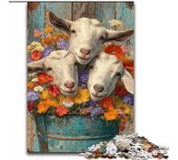 Jigsaw Puzzles for Teenagers 1000 Piece Baby Cow, Help The Brain Exercise Addictive Toys to Cultivate Patience Enhance Memory (Size 50x75cm)