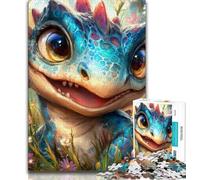 Jigsaw Puzzles for Teenagers 1000 Piece Baby Dragon,Toys Educational Games Stress Relieving Artists Collection,Fine Art (38x26cm)