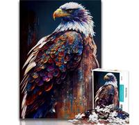 Jigsaw Puzzles for Teenagers 1000 Piece Bald Eagle Ink Painting 1000 Pieces for Adults,Challenging Difficult Deal As Gifts for The Whole Family (size 75x50cm)