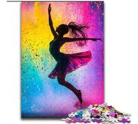 Jigsaw Puzzles for Teenagers 1000 Piece Ballet Dancer Oil Painting, for And from 14 Years And over Educational Learning Toys Family Games Birthday Present (Size 50x75cm)