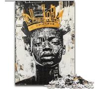 Jigsaw Puzzles for Teenagers 1000 Piece Basquiat-style Crown, Toy Intellectual Game Enhance Love between Couples for Ages 14+ (Size 50x75cm)