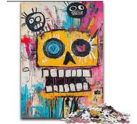 Jigsaw Puzzles for Teenagers 1000 Piece Basquiat-style Skull, for And from 14 Years And over Educational Learning Toys Family Games Birthday Present (Size 50x75cm)