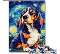 Jigsaw Puzzles for Teenagers 1000 Piece Beagle Under The Night Sky, Learning Educational Is Ideal As A Gift for The Whole Family (Size 26x38cm)