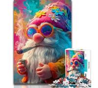 Jigsaw Puzzles for Teenagers 1000 Piece Bearded Man Smoking,Decompressing Intellectual Educational Toy Is Ideal As Gifts for The Whole Family (38x26cm)
