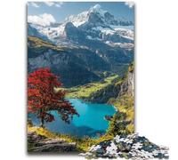 Jigsaw Puzzles for Teenagers 1000 Piece Beautiful Mountains And Lakes Educational Stress Relief Toy Parent-child Interaction for And Age 14 50x75cm