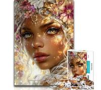Jigsaw Puzzles for Teenagers 1000 Piece Beautiful Woman 1000 Piece Jigsaw,Challenging Family Activity Games DIY Toy for Home Wall Decor Gifts (size 75x50cm)
