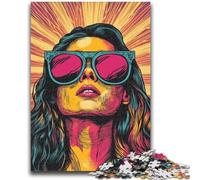 Jigsaw Puzzles for Teenagers 1000 Piece Bitcoin Girl 1000 Piece Jigsaw,Educational Games Home Decoration Suitable for Desktop Decoration (38x26cm)