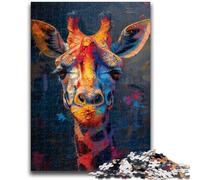 Jigsaw Puzzles for Teenagers 1000 Piece Black And Gold Giraffe Challenging Game And Family Play for Is Ideal As A Gift for The Whole Family 50x75cm