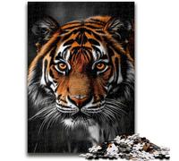 Jigsaw Puzzles for Teenagers 1000 Piece Black And White Tiger Educational Family Game Wall Decoration Unique Birthday And Xmas Gifts 26x38cm
