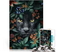 Jigsaw Puzzles for teenagers 1000 Piece Black Panthers Gaze Staycation: Zeit totschlagen Geschenkideen52x38cm