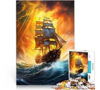 Jigsaw Puzzles for teenagers 1000 Piece Blazing Seas Stressabbau Staycation Zeit totschlagen Ein Kunstwerk52x38cm