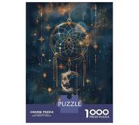 Jigsaw Puzzles for Teenagers 1000 Piece Bohemian Dreamcatcher Wall Art Adult Jigsaw Fun Games Perfect Decoration Fun Activities at Home 38x26cm/1000pcs