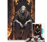 Jigsaw Puzzles for Teenagers 1000 Piece Bone Throne - Death King's Reign, Impossible Game, Home Art Decor, Artists' Collection, Fine Arts 38x52cm