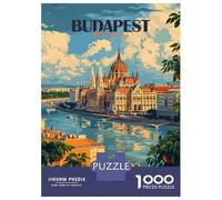 Jigsaw Puzzles for Teenagers 1000 Piece Budapest Travel Adult Puzzles Toy Wall Decor Presents for Women Fun at Home Activities, 70x50cm/1000pcs