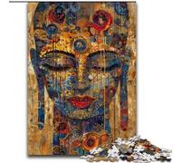 Jigsaw Puzzles for Teenagers 1000 Piece Buddha Oil Painting, Educational Toys for Is Ideal As A Gift for The Whole Family for And 14 Years Old (Size 26x38cm)