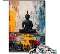 Jigsaw Puzzles for Teenagers 1000 Piece Buddha Oil Painting, for And from 14 Years And over Educational Learning Toys Family Games Birthday Present (Size 26x38cm)