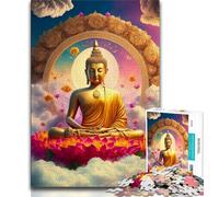 Jigsaw Puzzles for Teenagers 1000 Piece Buddha Teenager Puzzles,learning Educational Is Ideal As A Gift for The Whole Family (size 75x50cm)