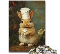 Jigsaw Puzzles for Teenagers 1000 Piece Bunny Playing with Toilet Paper Help The Brain Exercise Addictive Toys to Cultivate Patience Great Gift 50x75cm