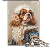 Jigsaw Puzzles for Teenagers 1000 Piece Cavalier King Charles Spaniel Challenging To Complete But Fun And Humorous Unique Home Decor And Gifts 26x38cm