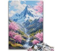 Jigsaw Puzzles for Teenagers 1000 Piece Cherry Blossom Trees Adult Jigsaw,Artistic Wall Decor & Birthday Gift Idea for Friends, Home Office (38x26cm)