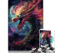 Jigsaw Puzzles for Teenagers 1000 Piece Chinese Dragon Jigsaw,learning Educational Is Ideal As A Gift for The Whole Family 75x50cm