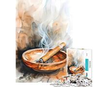 Jigsaw Puzzles for Teenagers 1000 Piece Cigar Affair Toy Intellectual Game Impossible Game Perfect Decoration Gifts for Women Men (Size 38x52cm)