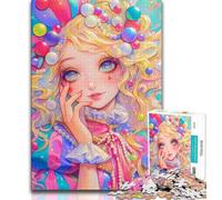 Jigsaw Puzzles for Teenagers 1000 Piece Clown Girl Teenager Puzzles,Educational Games Home Decoration Suitable for Desktop Decoration 75x50cm
