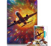 Jigsaw Puzzles for Teenagers 1000 Piece Color Plane,Educational Stress Relief Toy for Is Ideal As A Gift for The Whole Family 38X50CM