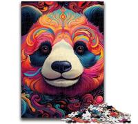 Jigsaw Puzzles for Teenagers 1000 Piece Colorful Art Panda Adult Puzzles,Stress Reliever Difficult Challenge Secret Santa Gifts (26x38cm)