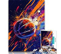 Jigsaw Puzzles for Teenagers 1000 Piece Colorful Basketball 1000 Pieces for Adults,for Educational Game Challenge Toy Unique Home Decor And Gifts 50x75cm