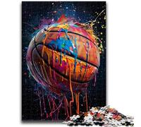 Jigsaw Puzzles for Teenagers 1000 Piece Colorful Basketball Adult Jigsaw,Artistic Wall Decor & Birthday Gift Idea for Friends, Home Office (38x26cm)