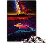 Jigsaw Puzzles for Teenagers 1000 Piece Colorful Desert Toys Educational Games Stress Relieving Suitable for Desktop Decoration 26x38cm