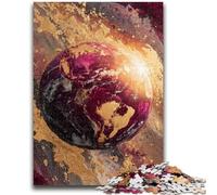 Jigsaw Puzzles for Teenagers 1000 Piece Colorful Earth Art Challenging To Complete But Fun And Humorous Educational Game for Birthday 50x75cm