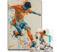 Jigsaw Puzzles for Teenagers 1000 Piece Colorful Football Teenager Puzzles,Educational Games DIY Toys Great Gifts And Toys 26x38cm