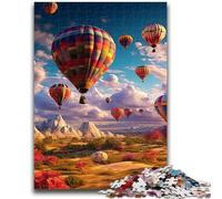 Jigsaw Puzzles for Teenagers 1000 Piece Colourful Hot Air Balloons Jigsaw,learning Educational Is Ideal As A Gift for The Whole Family (75x50cm)