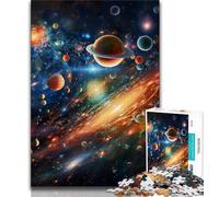 Jigsaw Puzzles for Teenagers 1000 Piece Colourful Universe,Decompressing Intellectual Educational Toy Educational Game for Birthday,Chrismas (38x26cm)