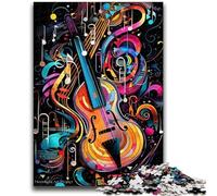 Jigsaw Puzzles for Teenagers 1000 Piece Colourful Violin Art Challenging Game Toys Deal As Gifts for The Whole Family for Ages 14+ 26x38cm